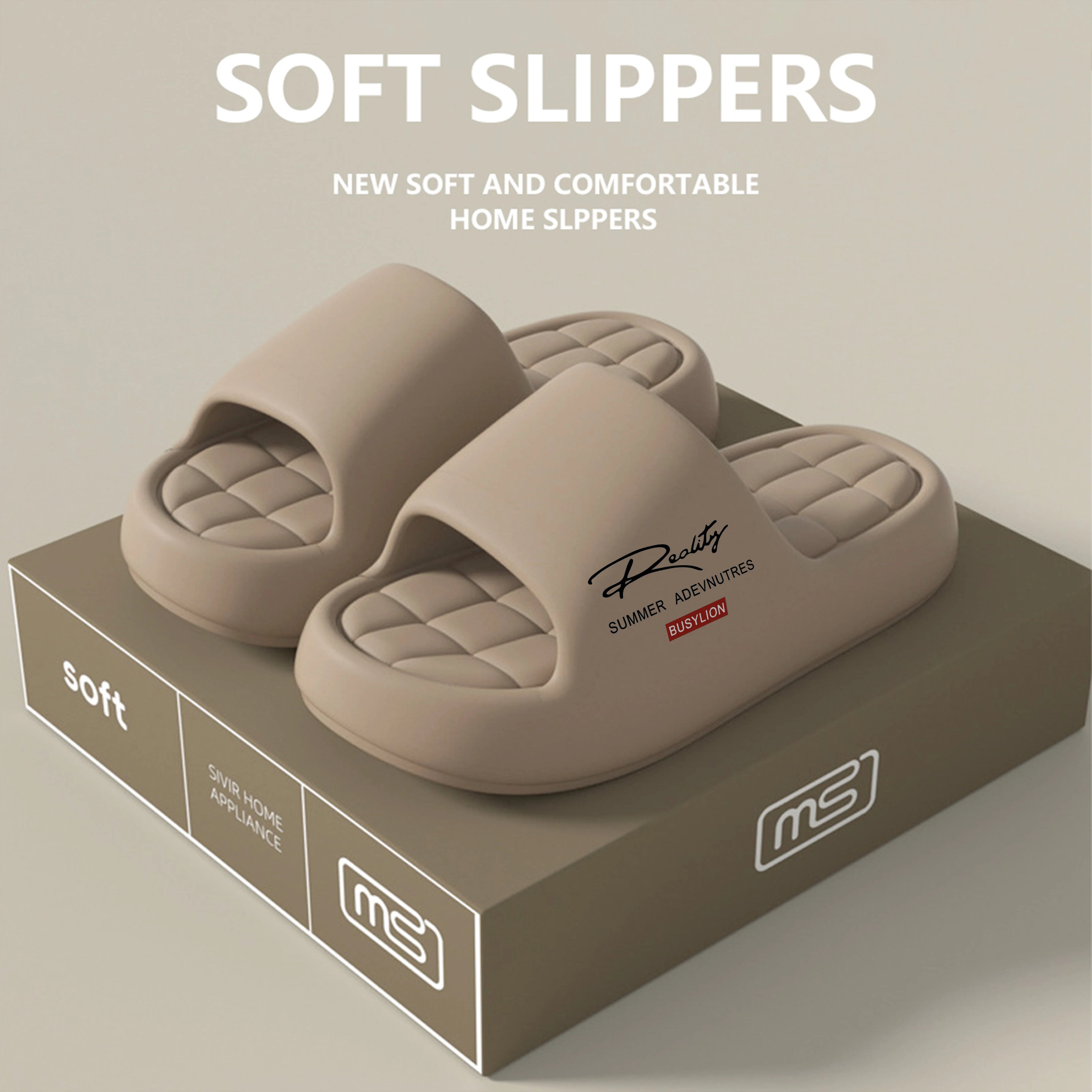 BUSYLION Women's Summer Home Slippers