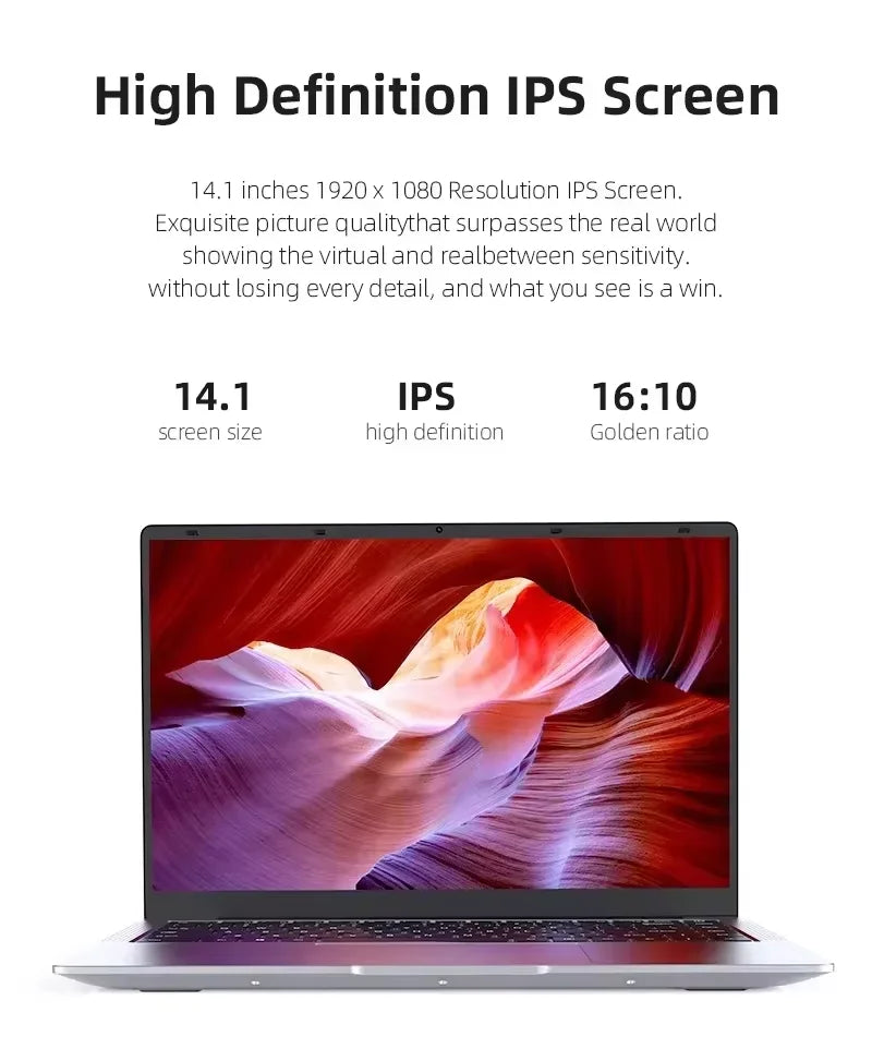 2026 NEW Laptop Windows 11 Intel ATOM X7 A3950 12GB RAM 512GB 1TB