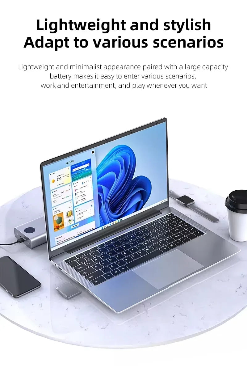 2026 NEW Laptop Windows 11 Intel ATOM X7 A3950 12GB RAM 512GB 1TB