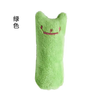 Teeth Grinding Catnip Toys Funny Interactive Plush Cat Toy Pet Kitten Chewing Vocal Toy