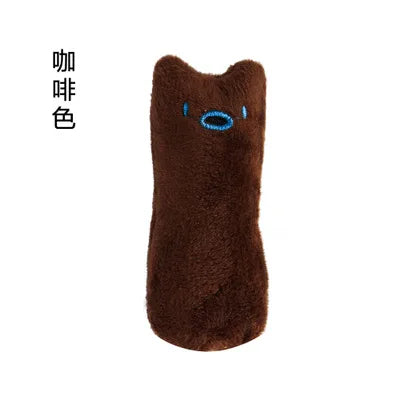 Teeth Grinding Catnip Toys Funny Interactive Plush Cat Toy Pet Kitten Chewing Vocal Toy