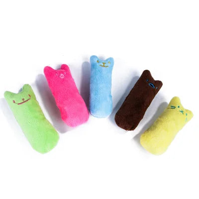 Teeth Grinding Catnip Toys Funny Interactive Plush Cat Toy Pet Kitten Chewing Vocal Toy