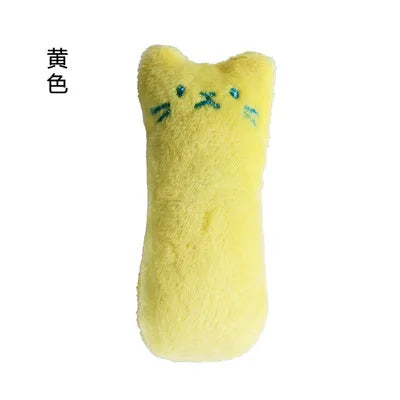 Teeth Grinding Catnip Toys Funny Interactive Plush Cat Toy Pet Kitten Chewing Vocal Toy