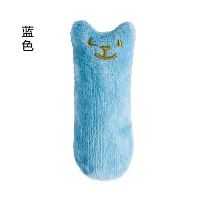 Teeth Grinding Catnip Toys Funny Interactive Plush Cat Toy Pet Kitten Chewing Vocal Toy