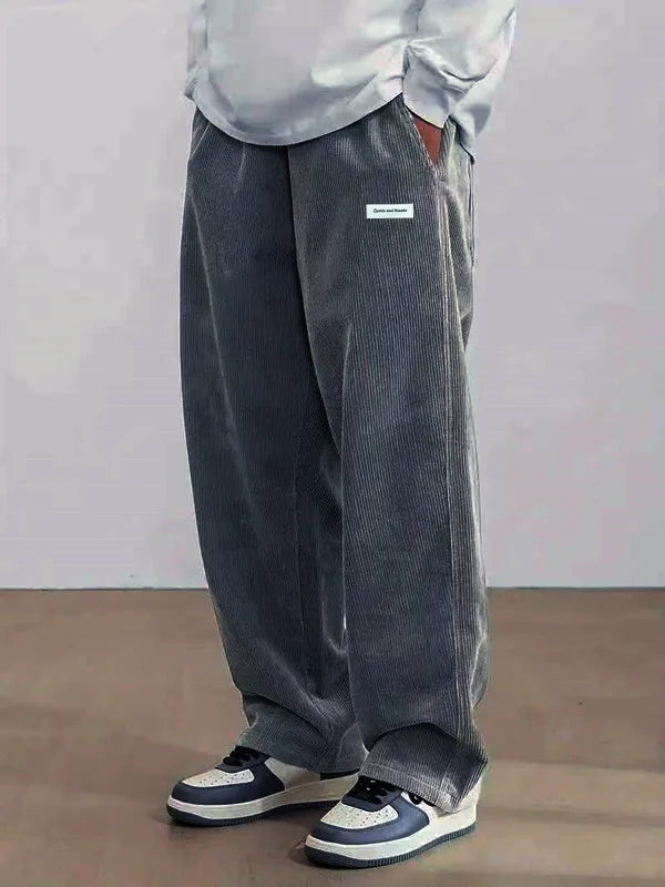 Men's corduroy loose pants