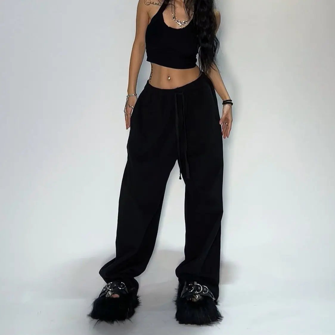 Y2k Casual Pants Vintage Functional for Men's Women's