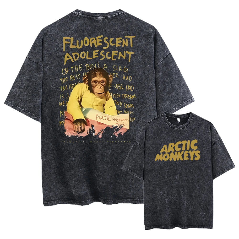 Retro Rock Arctic Monkeys Music Album Graphic T-Shirt
