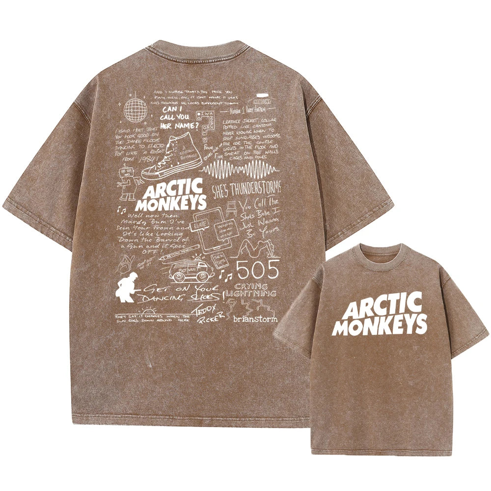 Retro Rock Arctic Monkeys Music Album Graphic T-Shirt