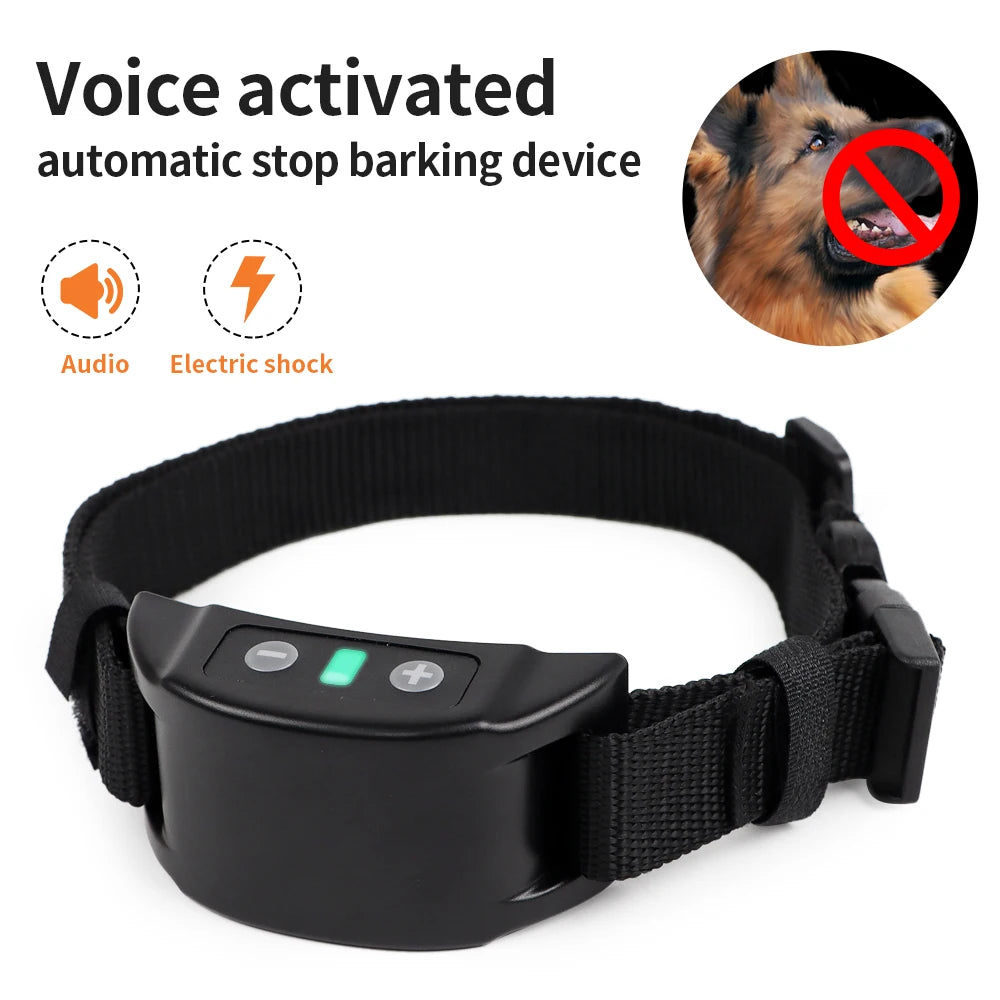Dog Auto Anti-Bark Collar USB Rechargeable Training Collars Safety