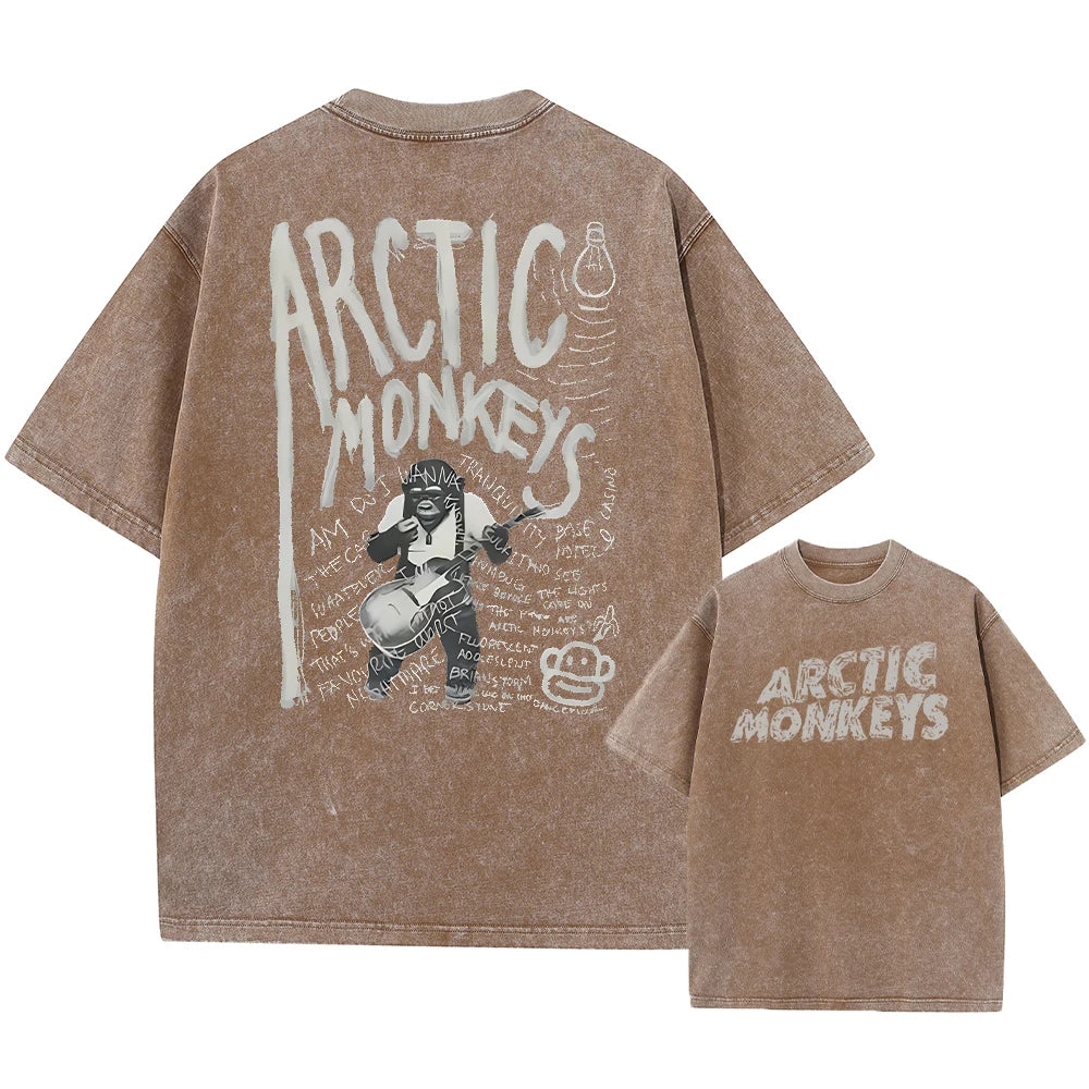 Retro Rock Arctic Monkeys Music Album Graphic T-Shirt