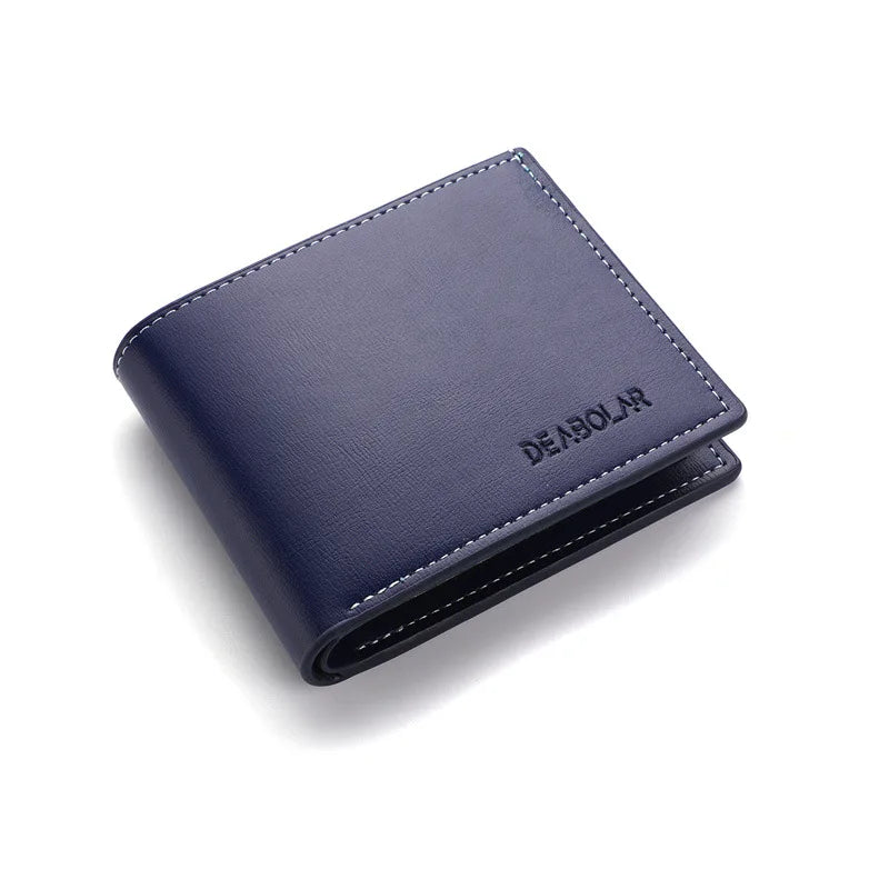 Pu Leather Men Short Wallet