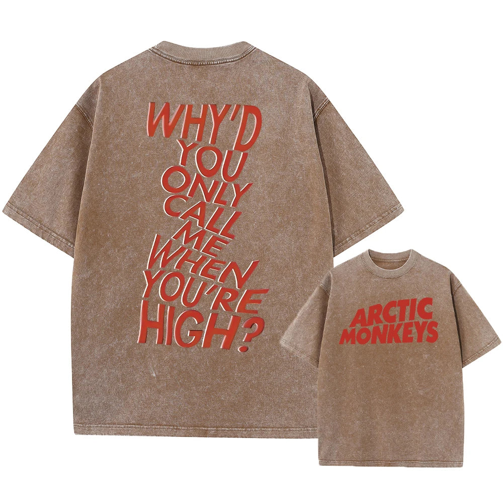 Retro Rock Arctic Monkeys Music Album Graphic T-Shirt