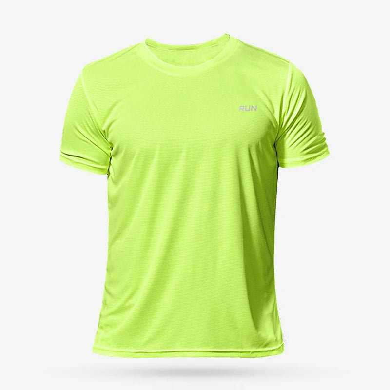 Summer Mens Quick Dry Running Sport Shirts