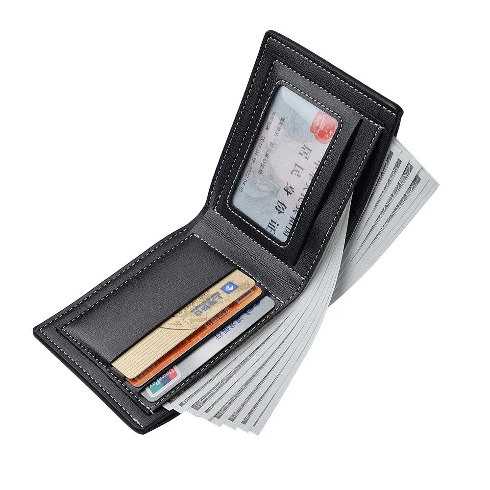 Pu Leather Men Short Wallet