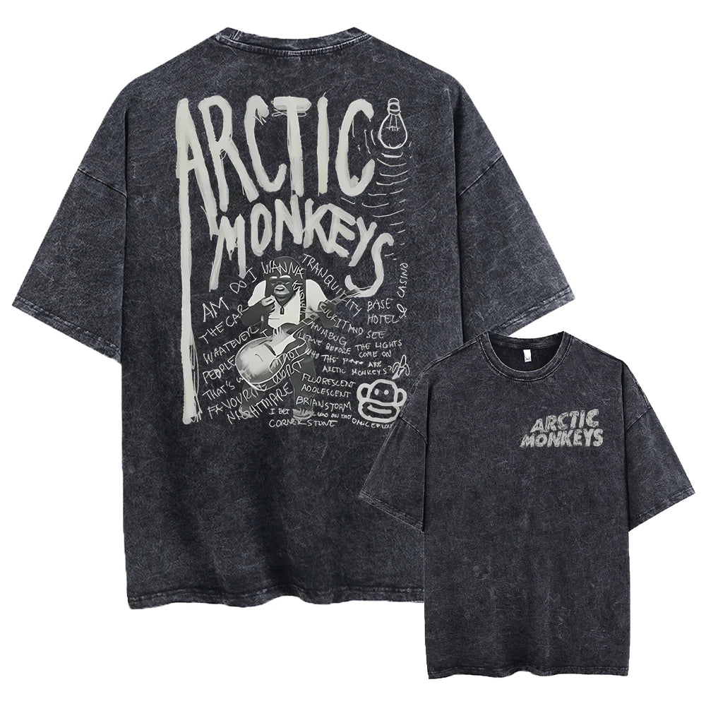 Retro Rock Arctic Monkeys Music Album Graphic T-Shirt