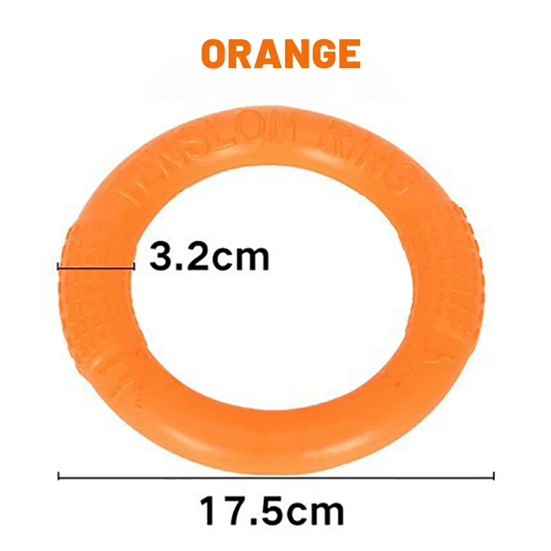 1pc Orange Dog Toys Pet Flying Disk Training Ring