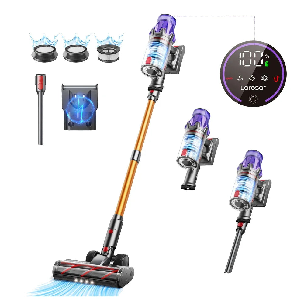 Laresar V7 500W 50000PA Suction Power Cordless Vacuum Cleane