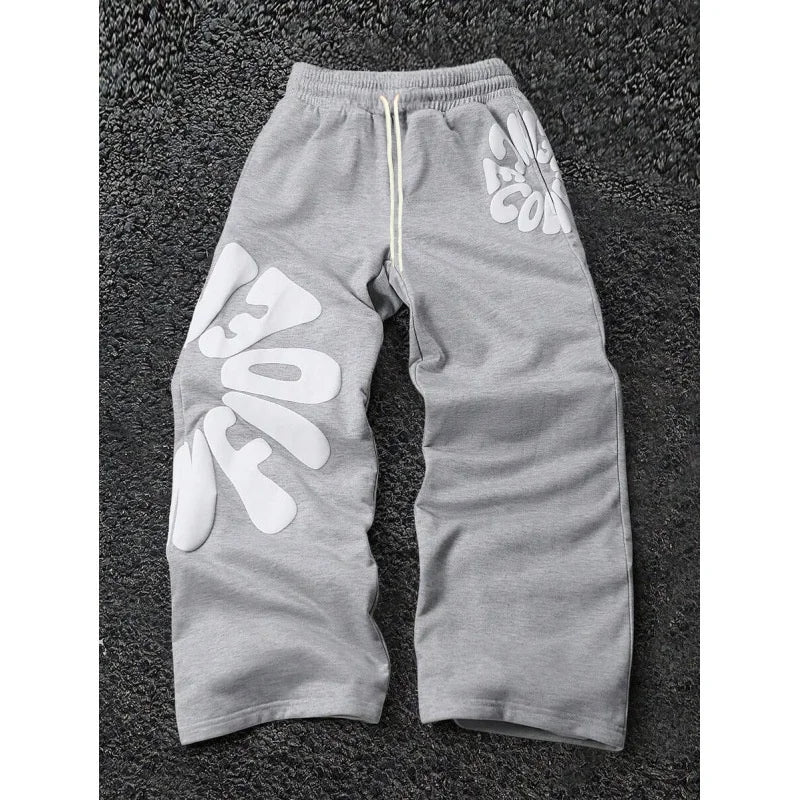 High Street Sweatpants Summer American Letter Printing