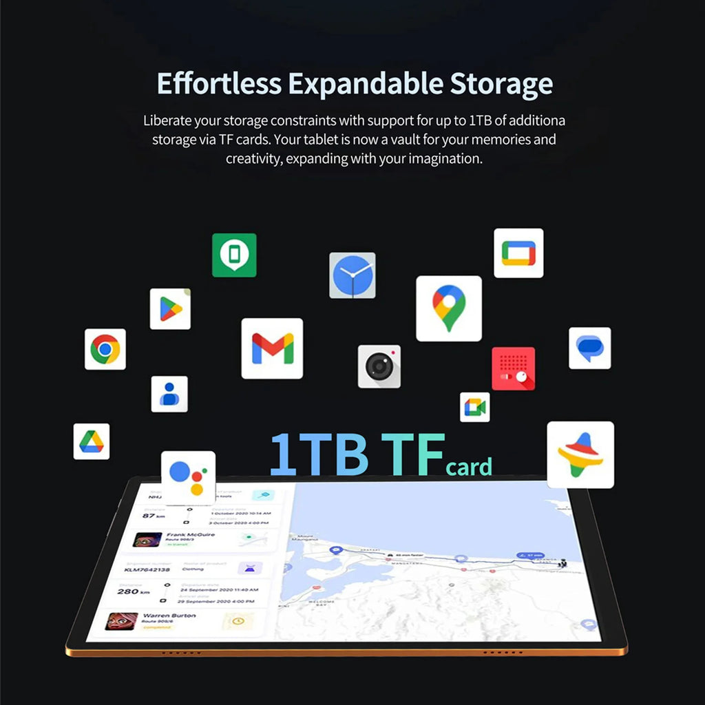 BDF-i17 Phone Tablets 10.1 Inch Octa Core 6GB RAM 128GB Android 13
