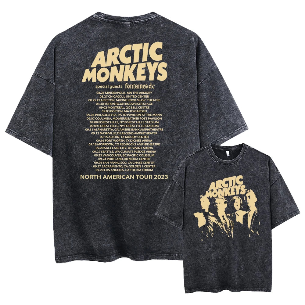 Retro Rock Arctic Monkeys Music Album Graphic T-Shirt