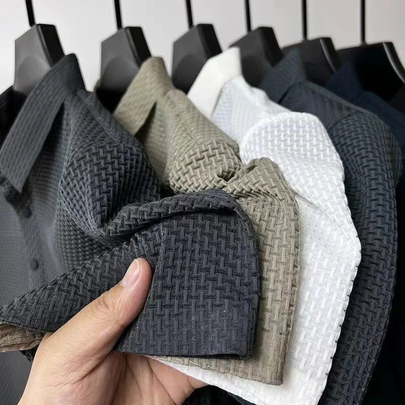 New Men's Business Casual Shirt Fashion Breathable and Comfortable