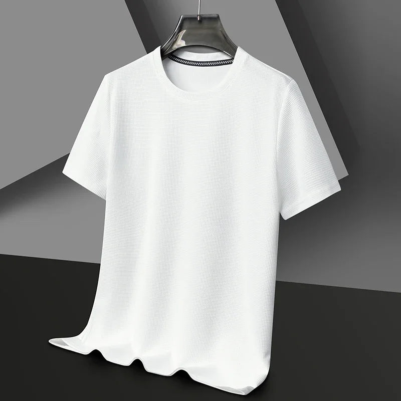 New Summer Waffle T-shirt for Men's
