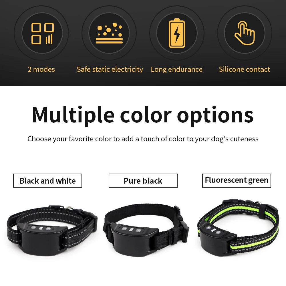 Dog Auto Anti-Bark Collar USB Rechargeable Training Collars Safety