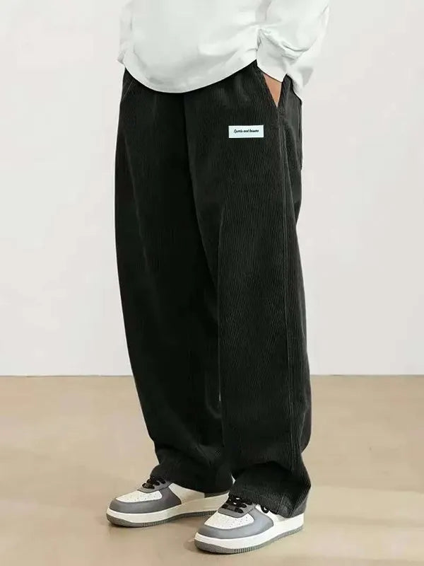 Men's corduroy loose pants