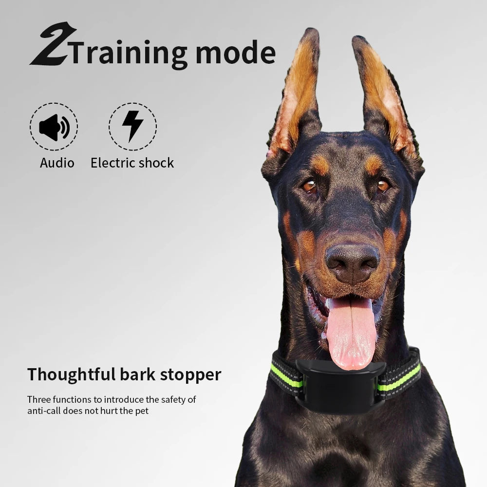 Dog Auto Anti-Bark Collar USB Rechargeable Training Collars Safety