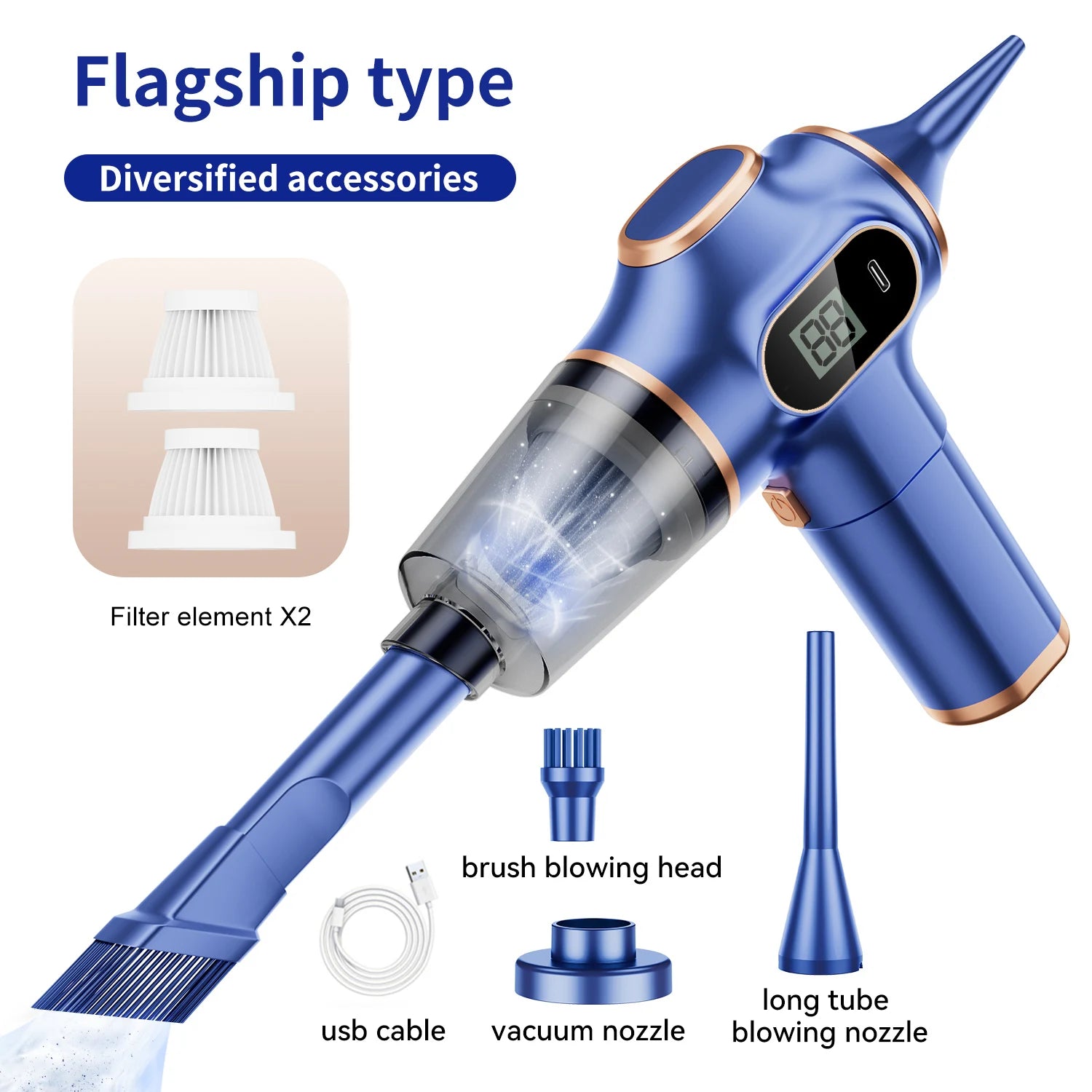 Wireless Mini Vacuum Cleaner for Car & Home