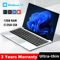 2026 New Laptop Computer Windows 11 Intel Atom X7 A3950 Notebook PC Gamer