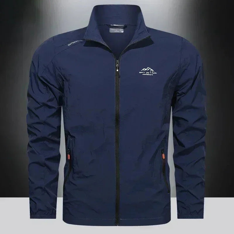 UPF100+ Men Windbreaker Zip Pockets Breathable Jackets