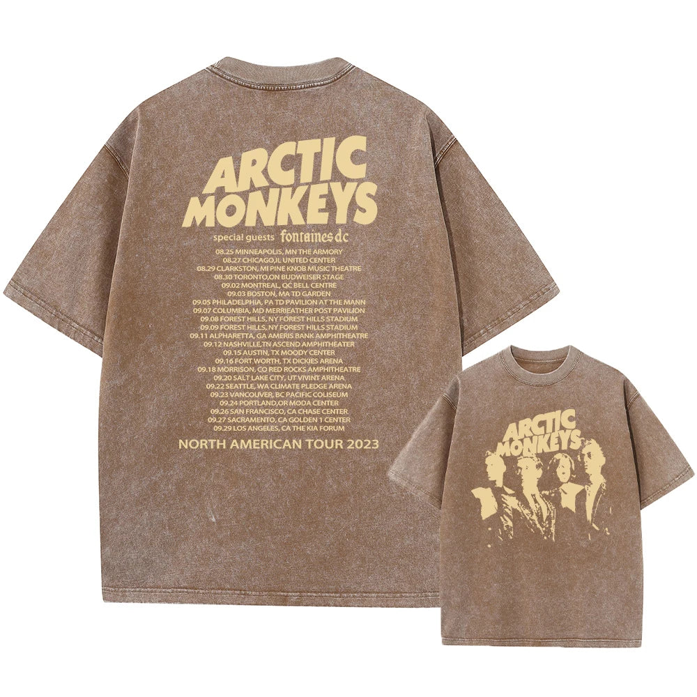 Retro Rock Arctic Monkeys Music Album Graphic T-Shirt