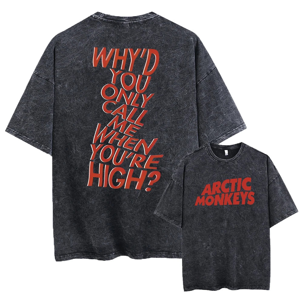 Retro Rock Arctic Monkeys Music Album Graphic T-Shirt
