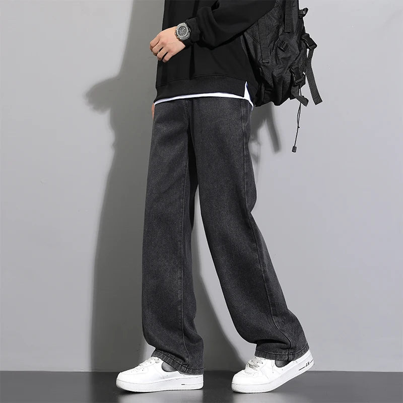 2026 New Korean Men's Casual Long Jeans Classic