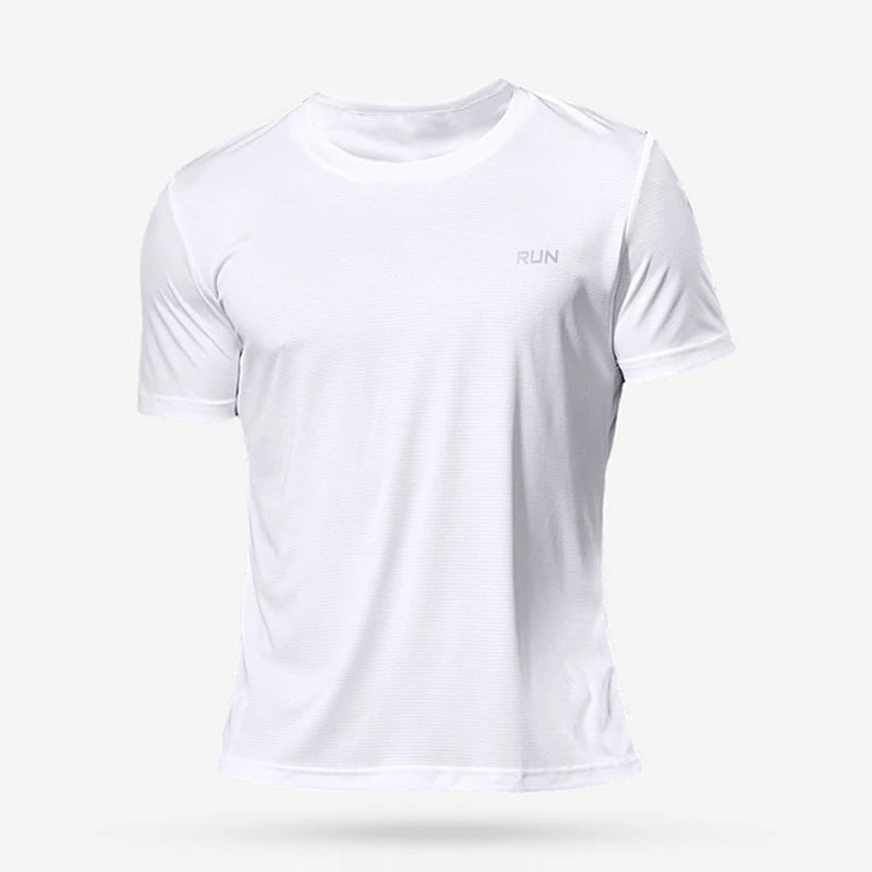 Summer Mens Quick Dry Running Sport Shirts