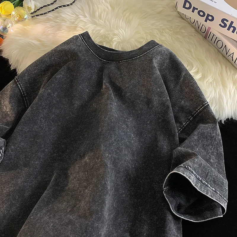 Oversized Acid Washed Y2K T-Shirt