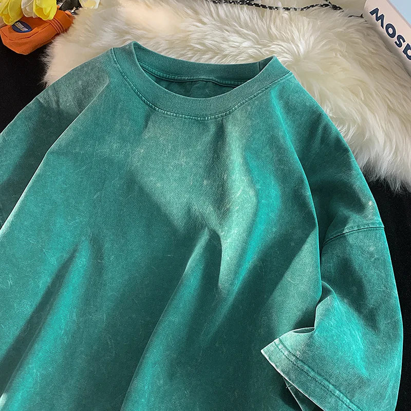 Oversized Acid Washed Y2K T-Shirt