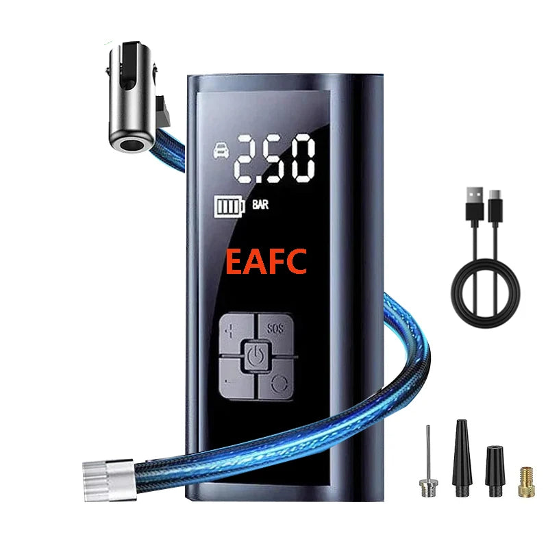 Portable Wireless Tire Inflator 150 PSI LED Air Pump