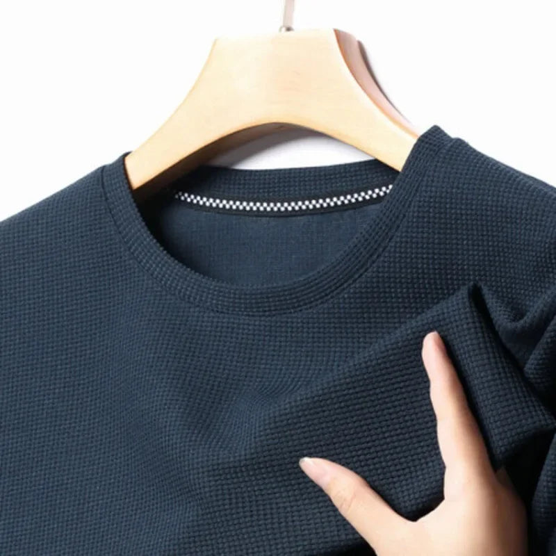 New Summer Waffle T-shirt for Men's