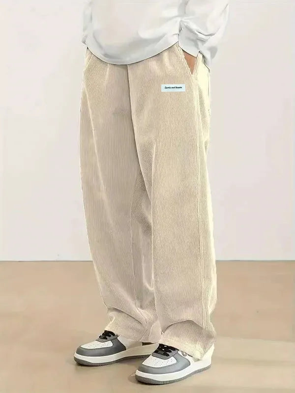 Men's corduroy loose pants
