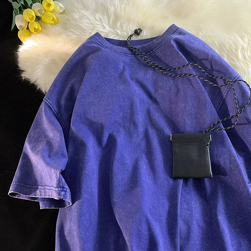 Oversized Acid Washed Y2K T-Shirt
