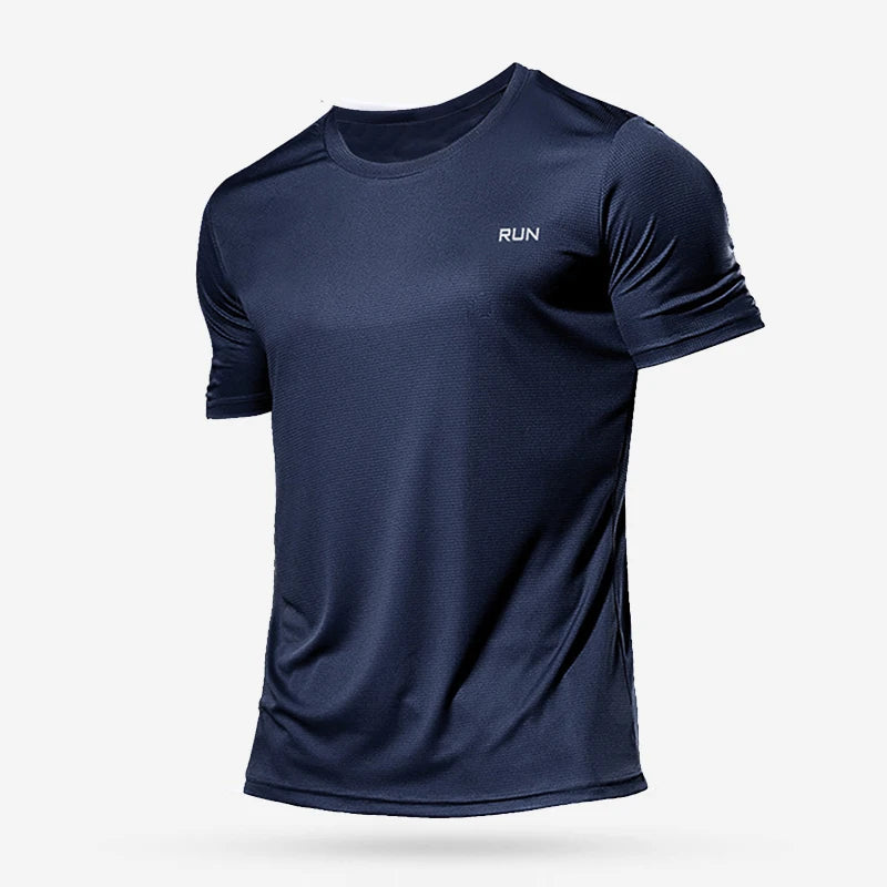 Summer Mens Quick Dry Running Sport Shirts