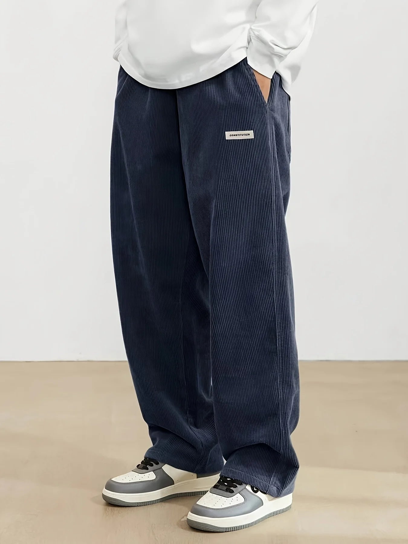 Men's corduroy loose pants