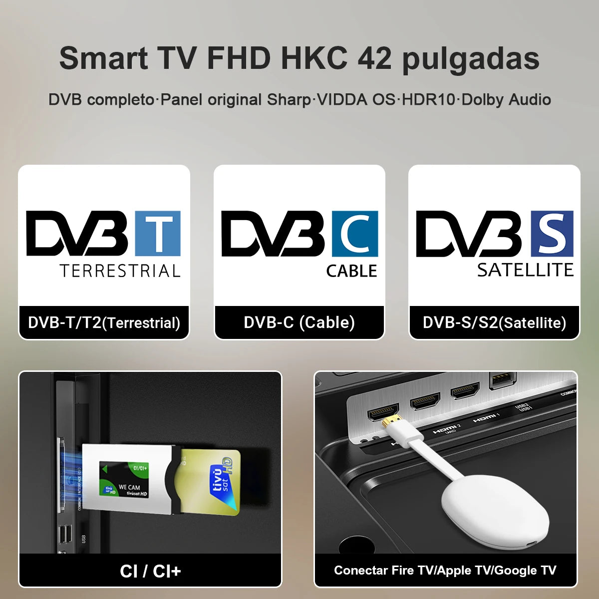 HKC 42Q1L 42 Inch FHD Smart TV