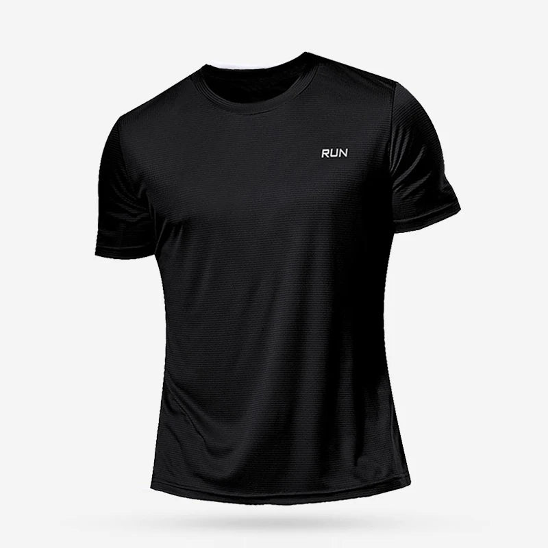 Summer Mens Quick Dry Running Sport Shirts