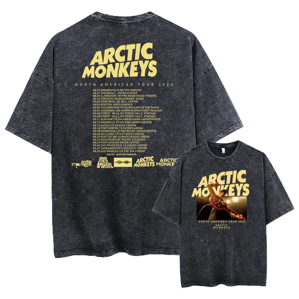 Retro Rock Arctic Monkeys Music Album Graphic T-Shirt