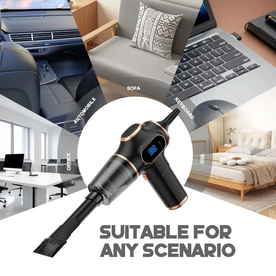 Wireless Mini Vacuum Cleaner for Car & Home