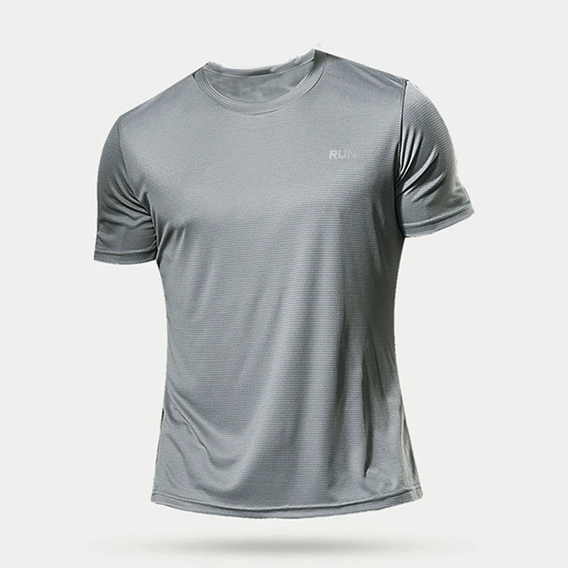 Summer Mens Quick Dry Running Sport Shirts