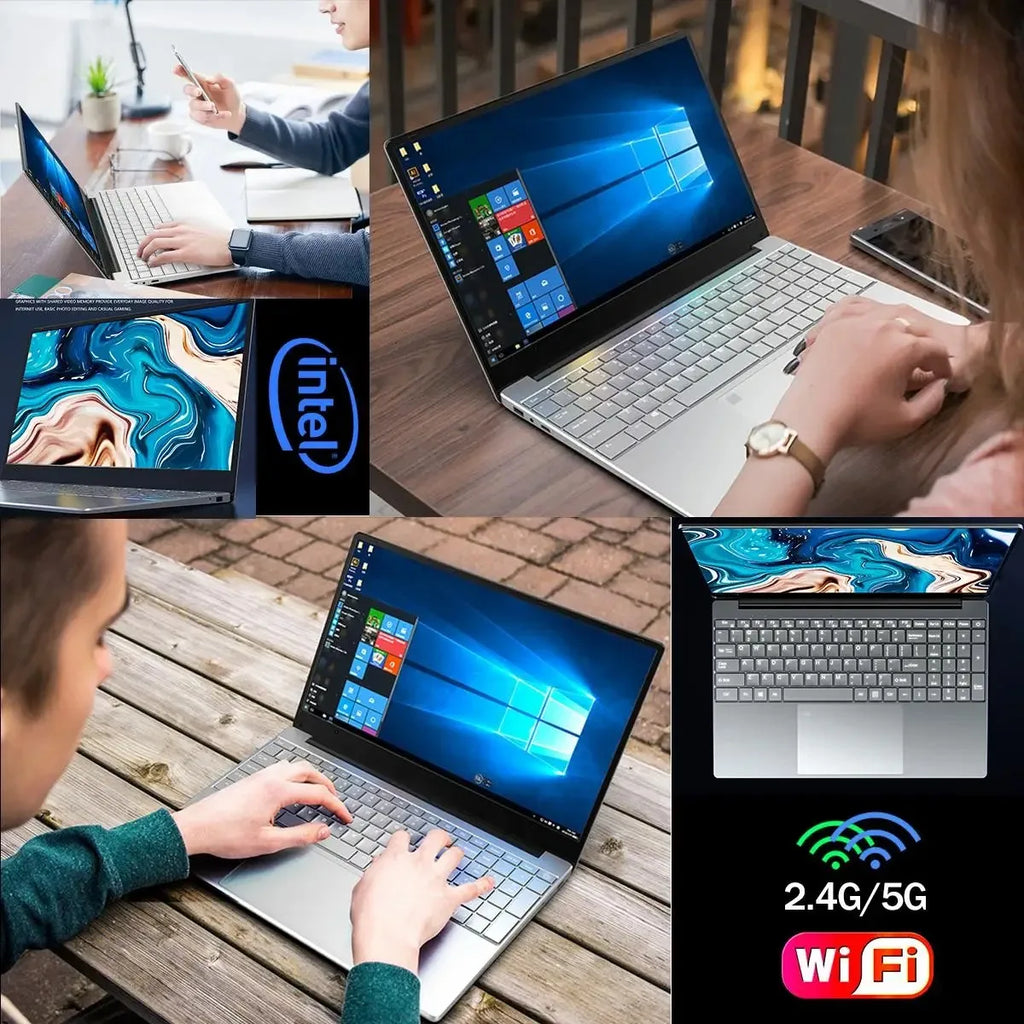2026 New Laptop Computer Windows 11 Intel Atom X7 A3950 Notebook PC Gamer